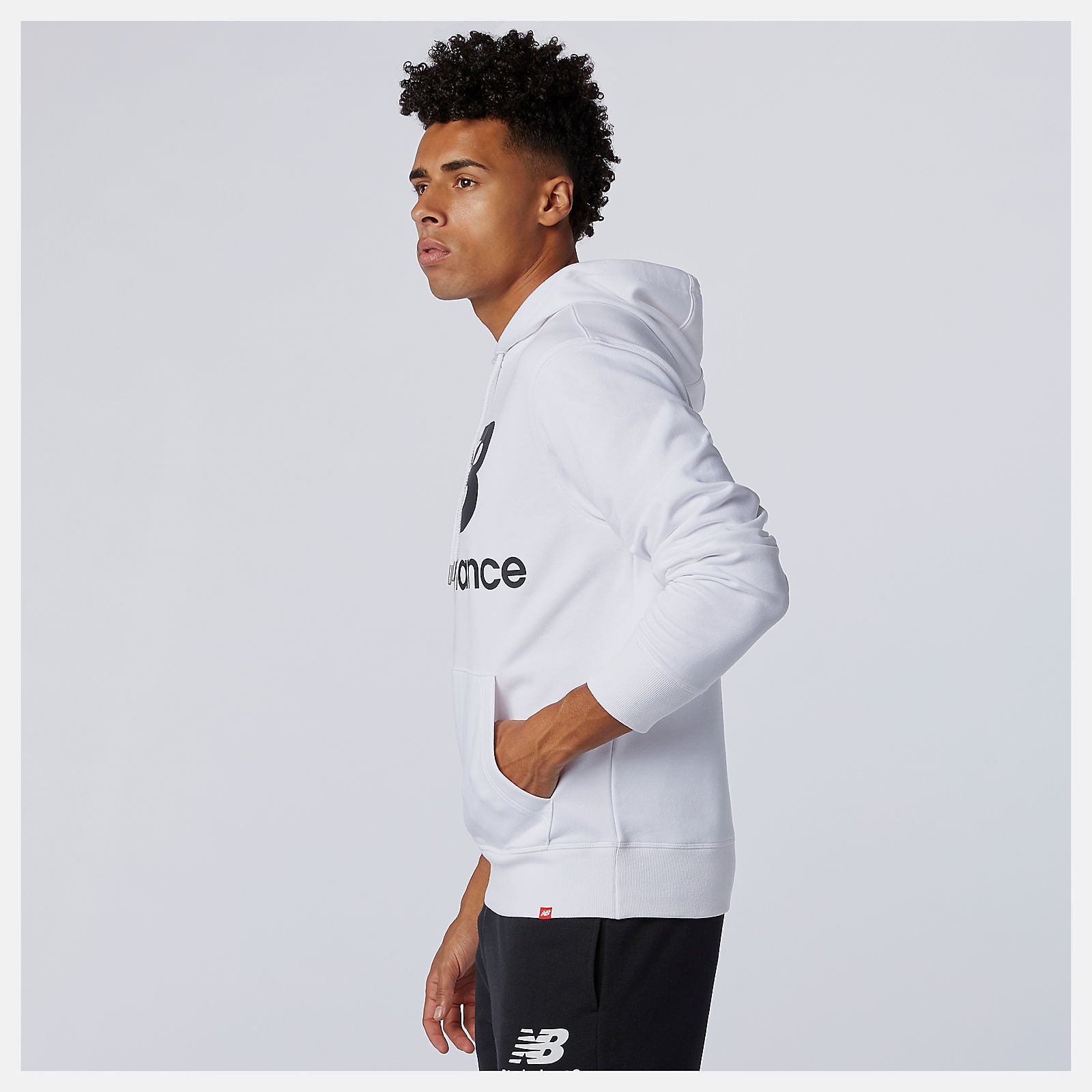 NB Essentials Stacked Logo Po Hoodie / New Balance Men