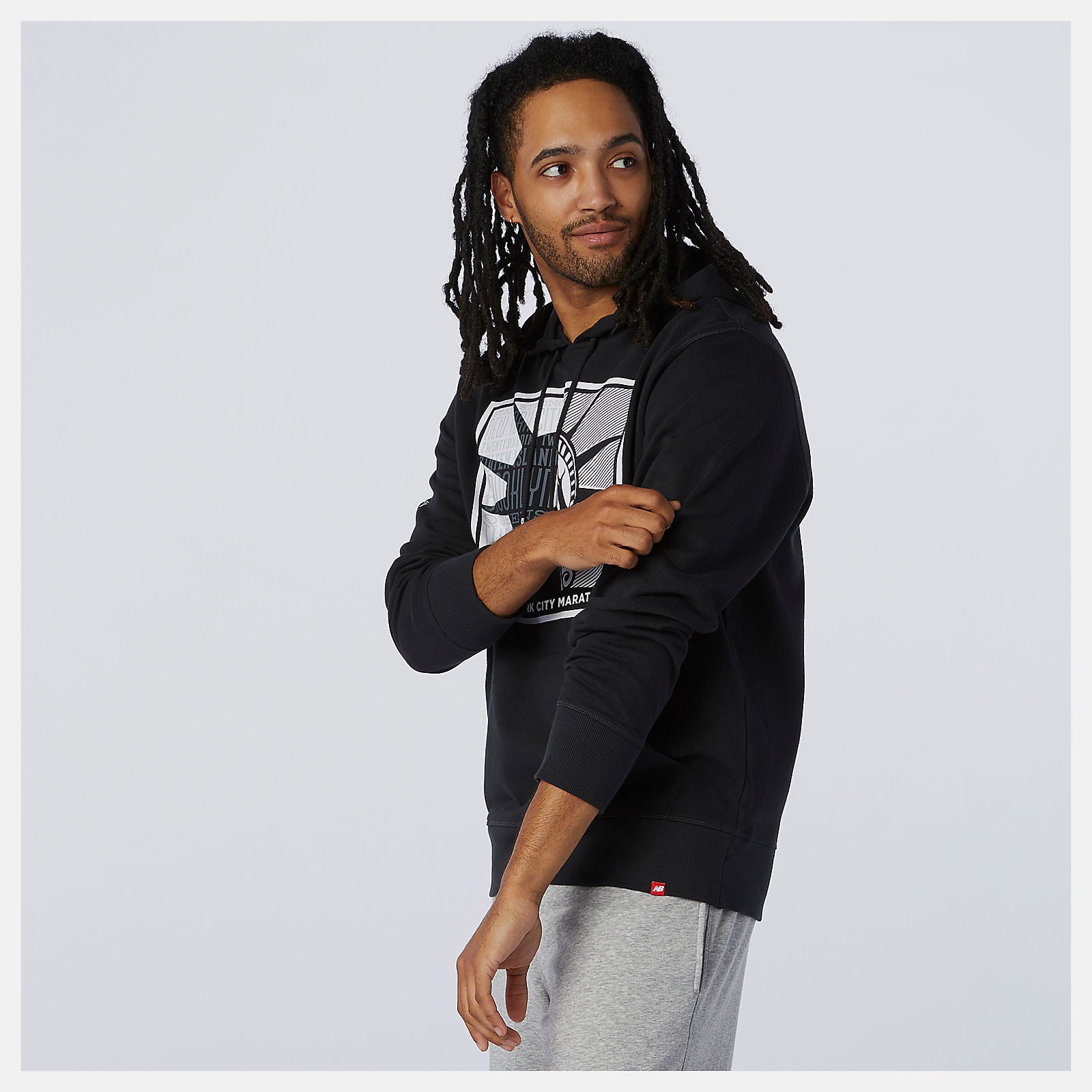 NYC Marathon Essentials Stacked Logo Po Hoodie / New Balance Men