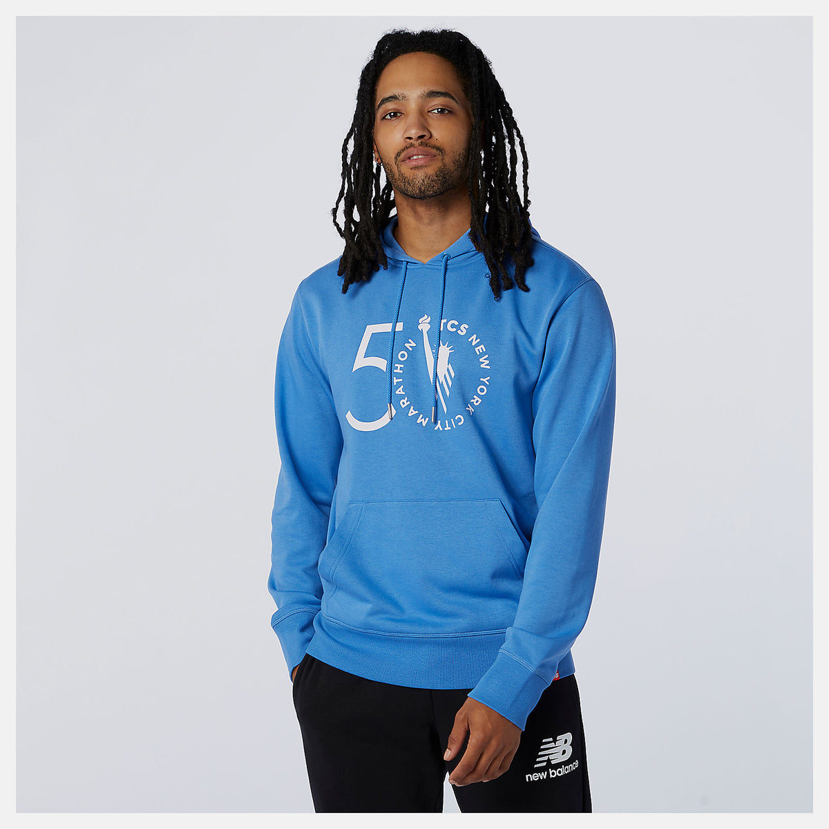 NYC Marathon Essentials Stacked Logo Po Hoodie / New Balance Men