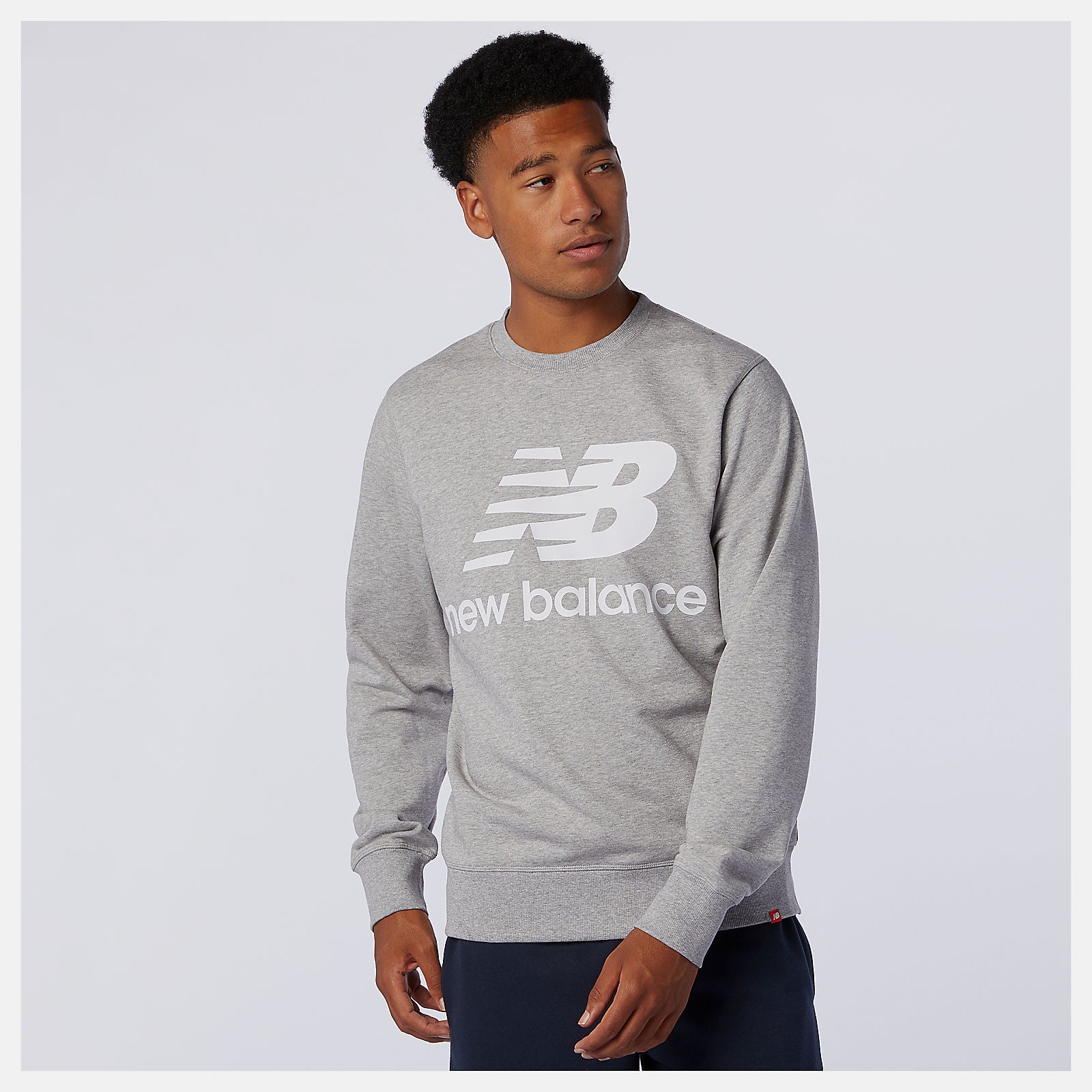 NB Essentials Stacked Logo Crew / New Balance Men