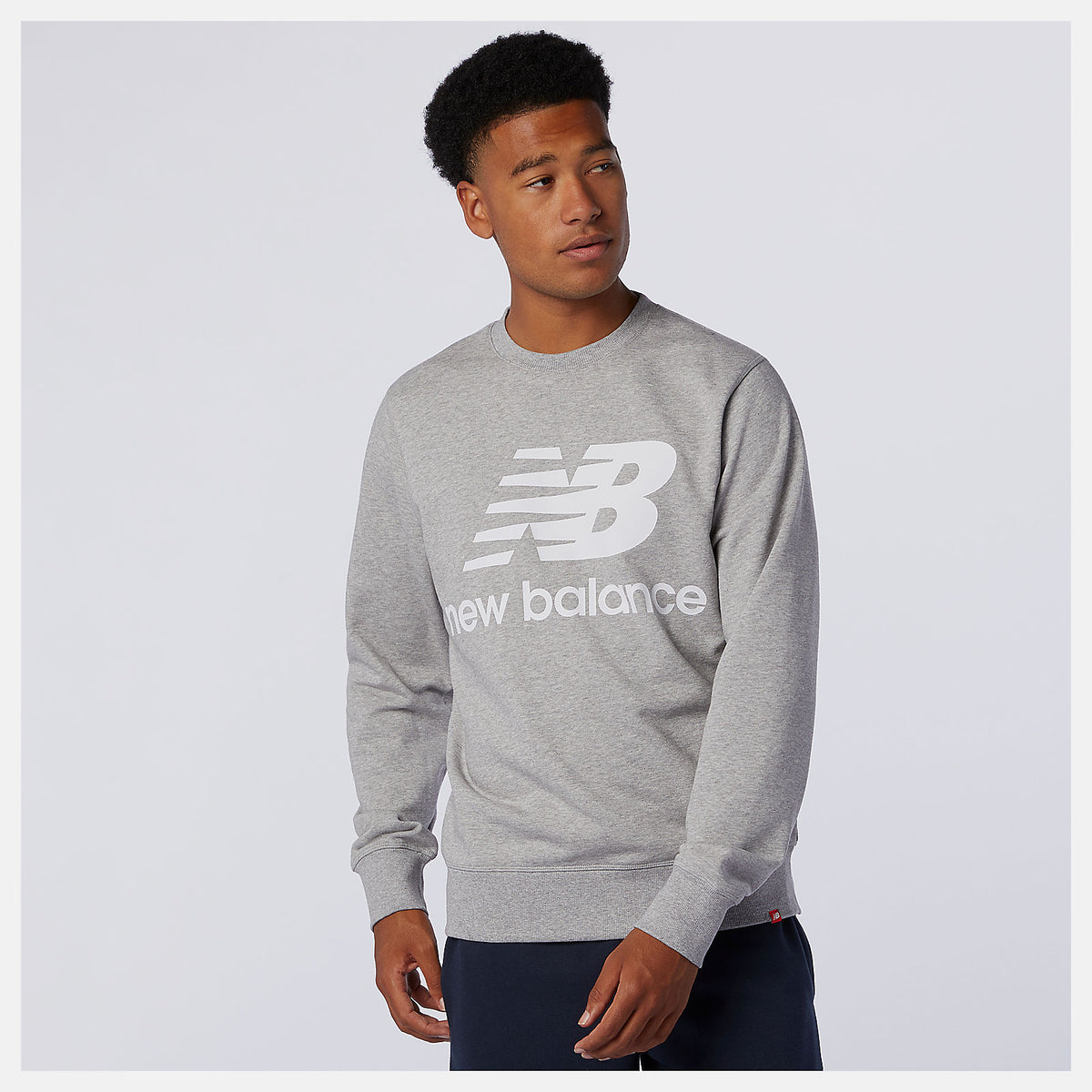 NB Essentials Stacked Logo Crew / New Balance Men