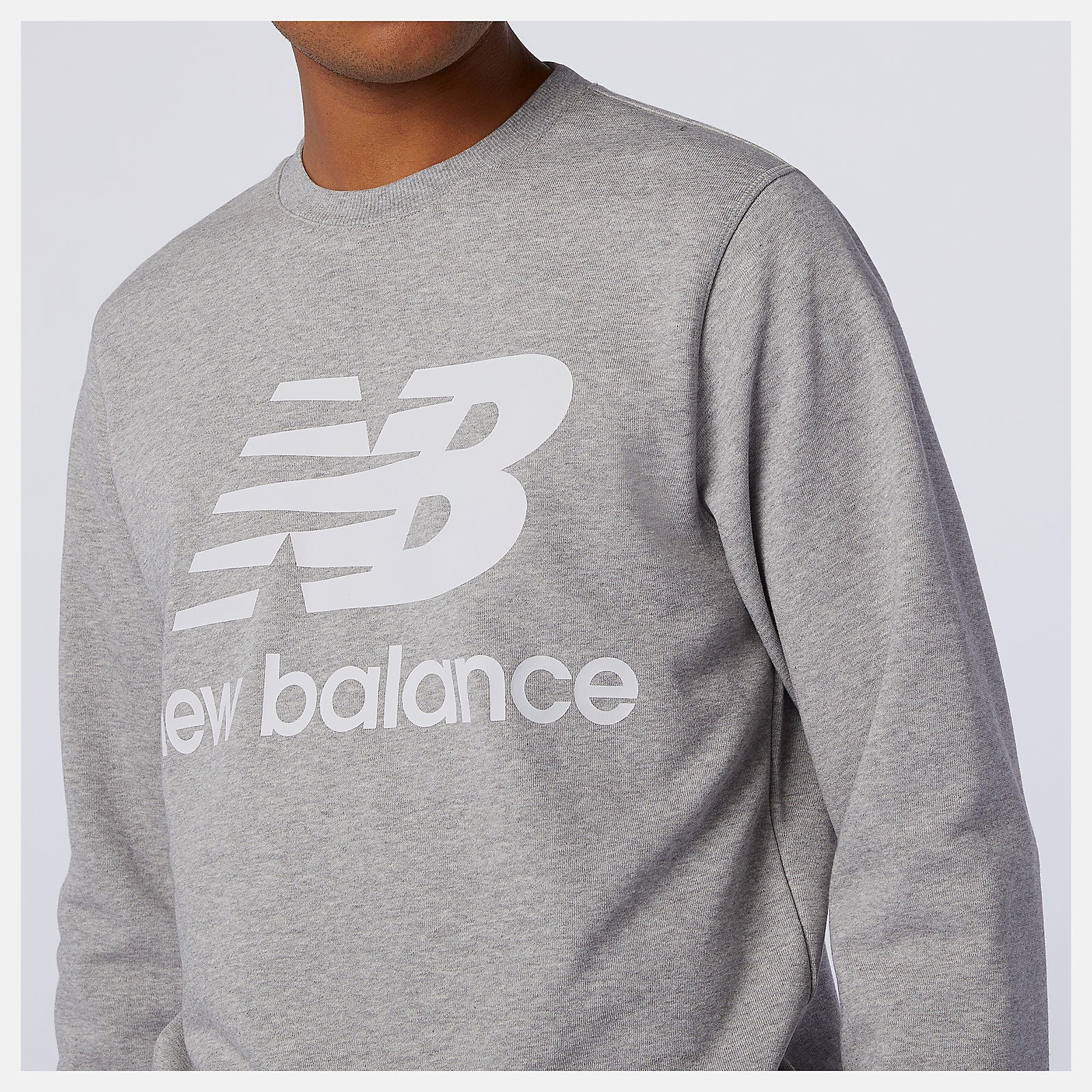 NB Essentials Stacked Logo Crew / New Balance Men