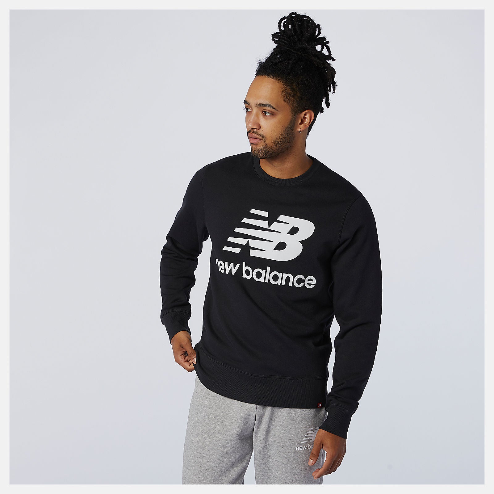 NB Essentials Stacked Logo Crew / New Balance Men