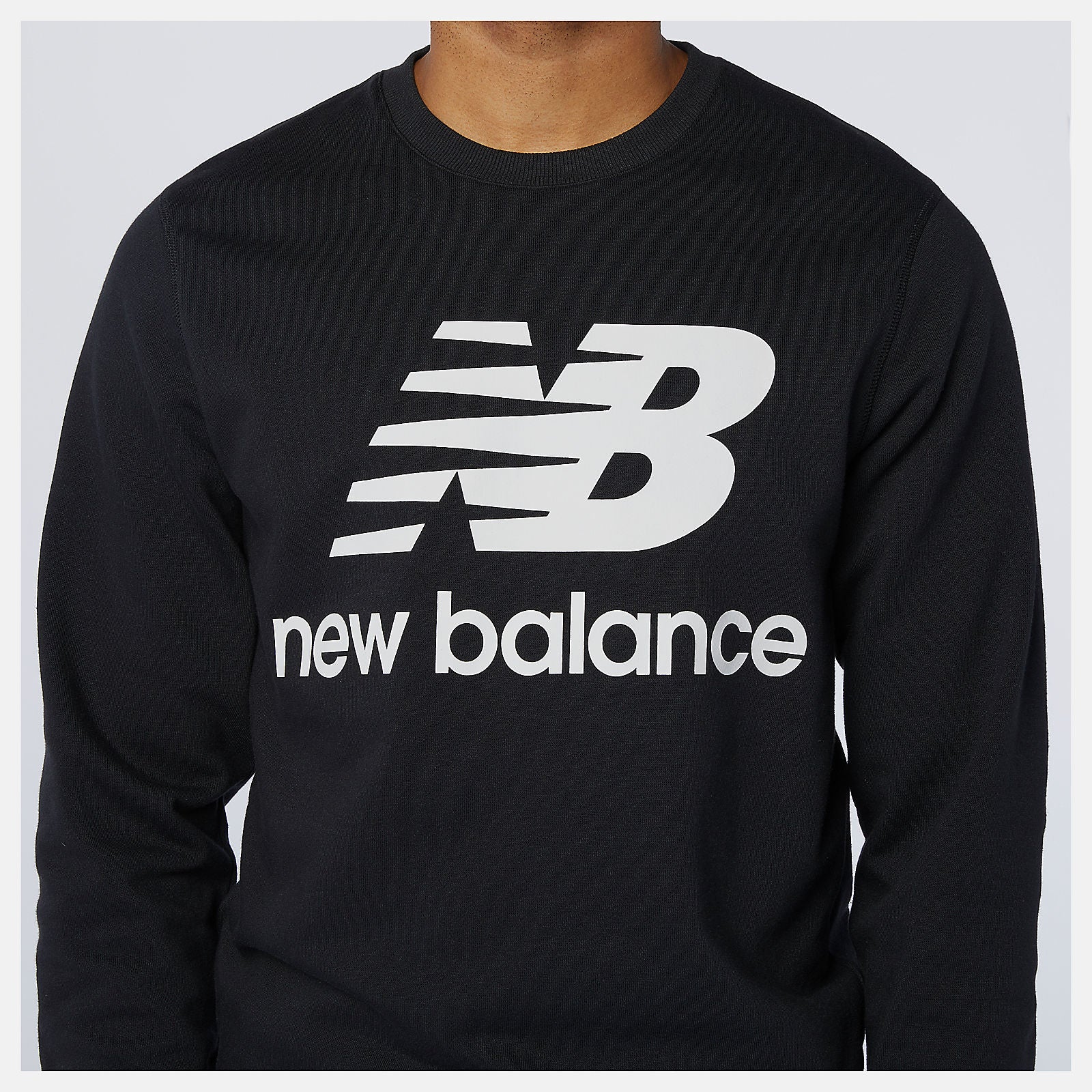 NB Essentials Stacked Logo Crew / New Balance Men
