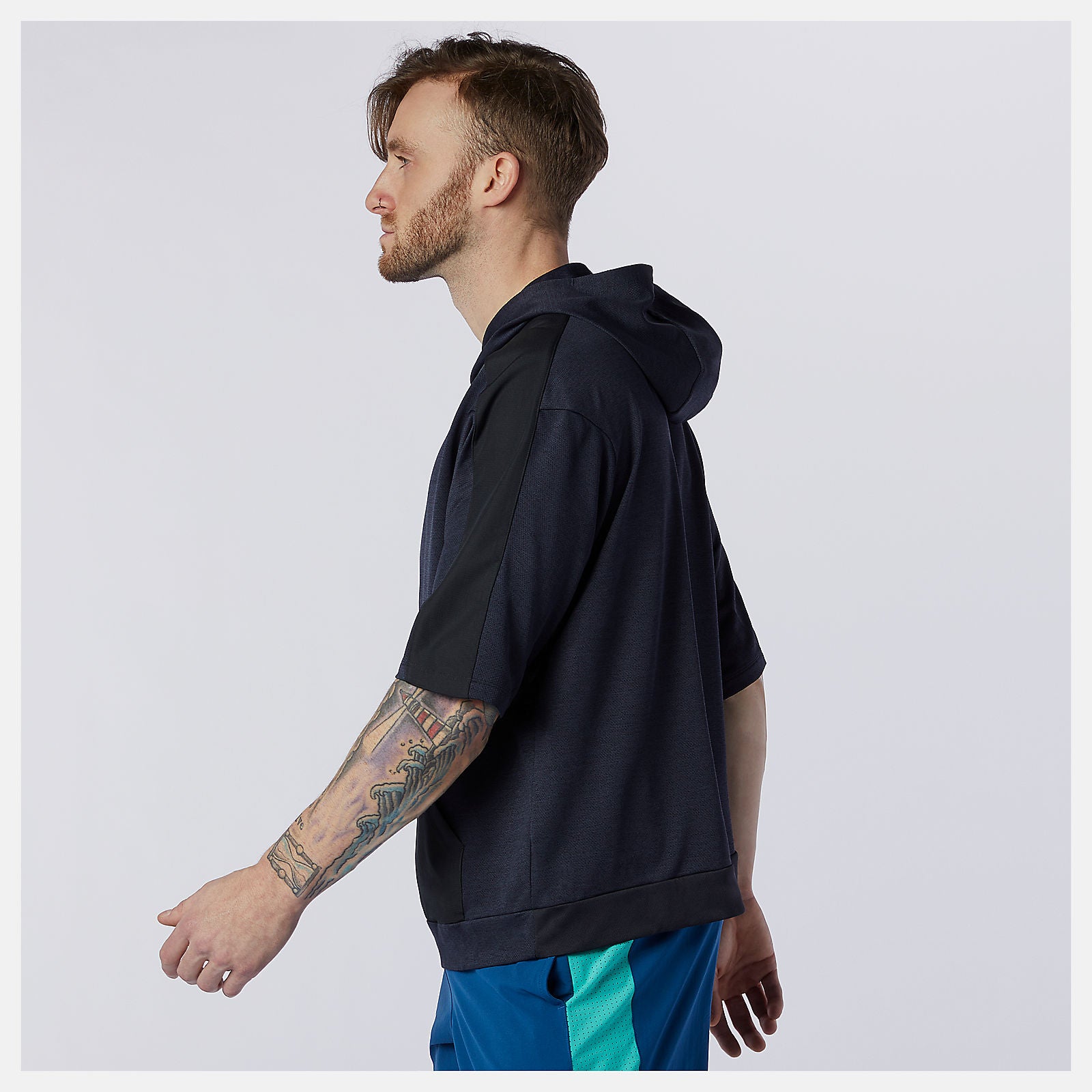 Tenacity Lightweight Knit Short Sleeve Hoodie / New Balance Men