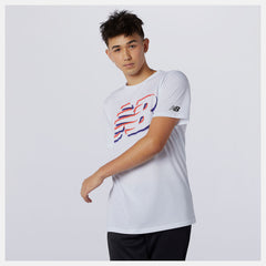 Graphic Heathertech Tee / New Balance Men