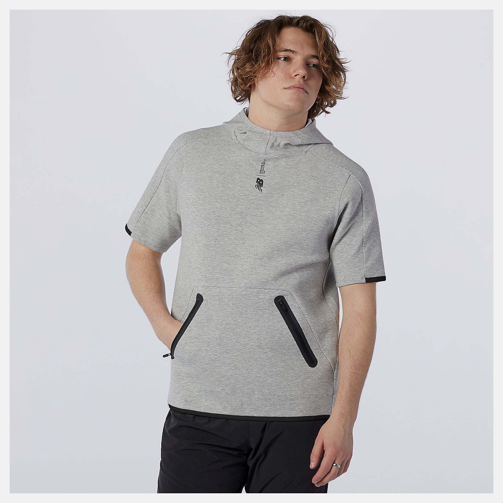 Fortitech Fleece Short Sleeve Hoodie / New Balance Men