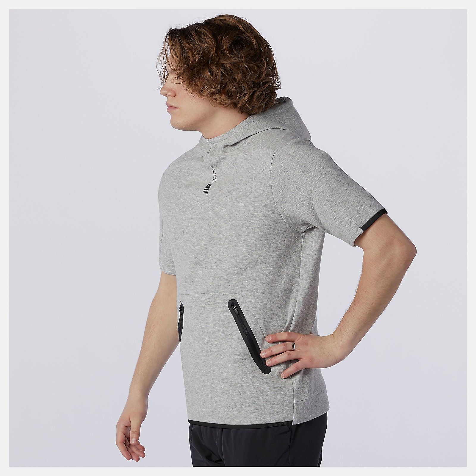Fortitech Fleece Short Sleeve Hoodie / New Balance Men