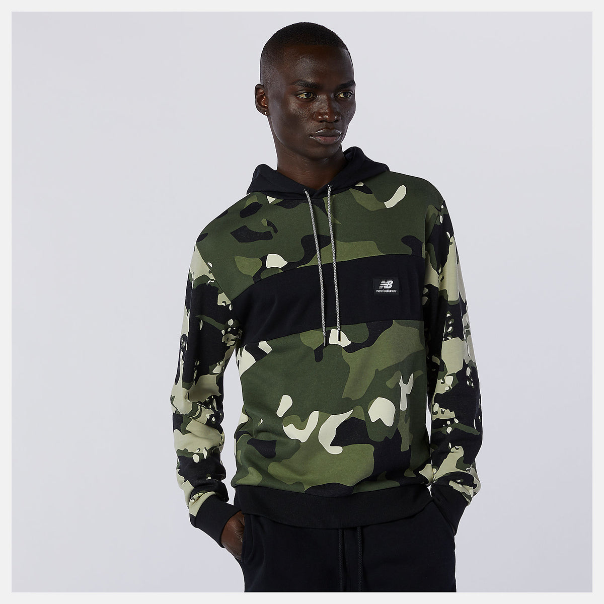 NB Essentials Fleece Camo Hoodie / New Balance Men