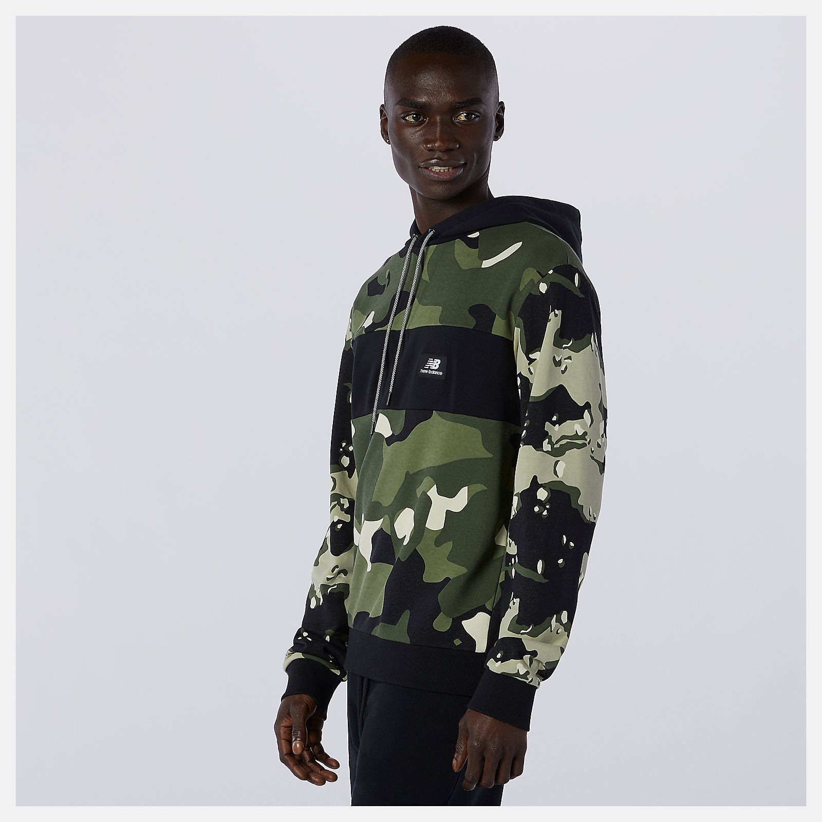 NB Essentials Fleece Camo Hoodie / New Balance Men