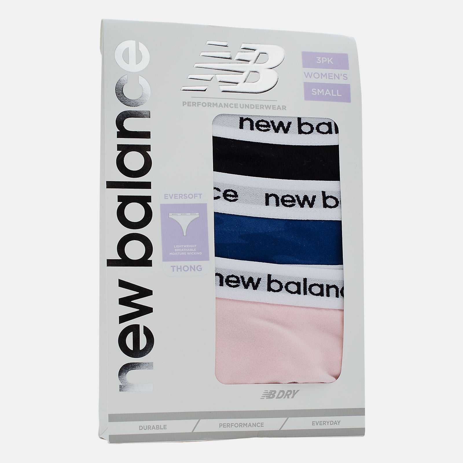 Eversoft Thong 3 Pack / New Balance Women