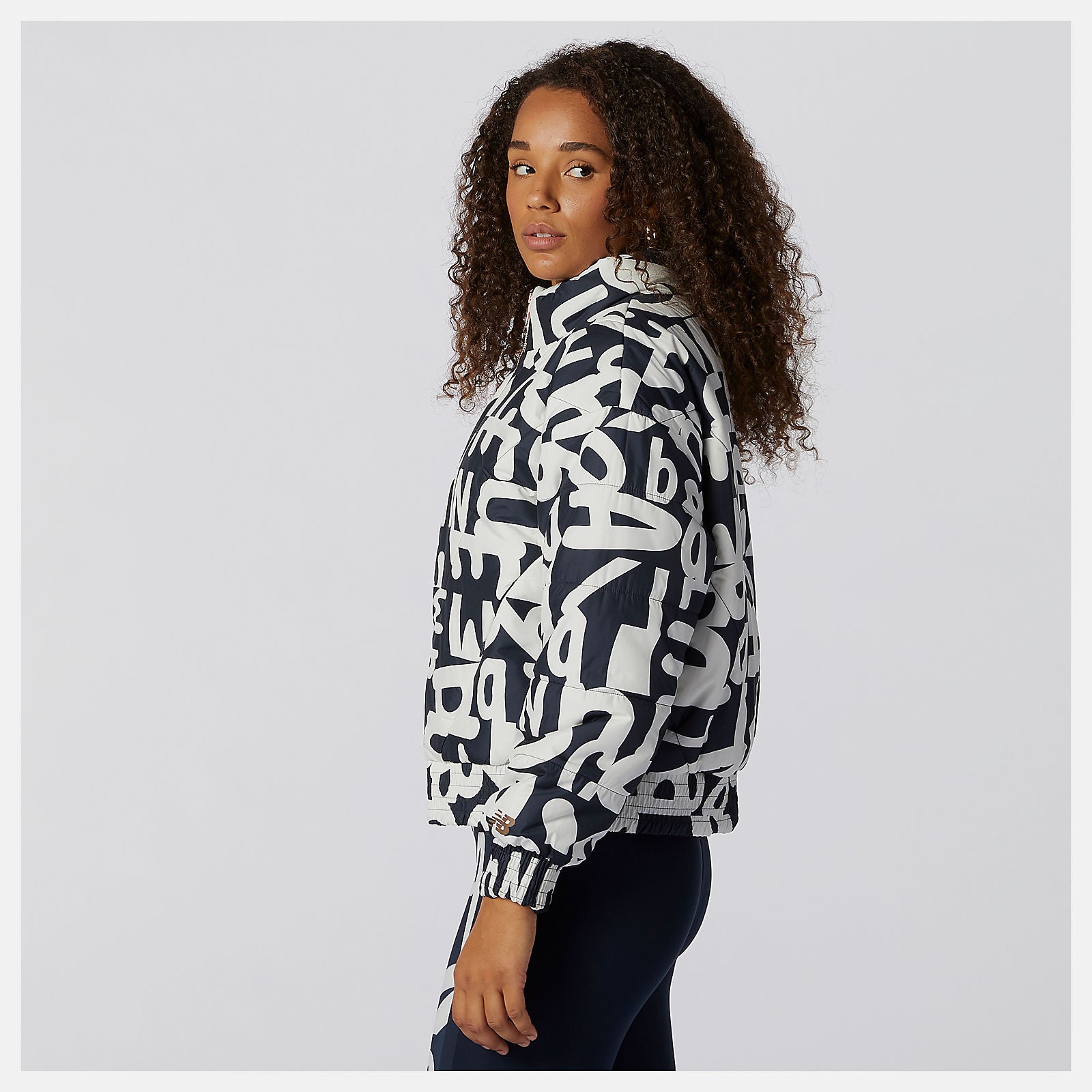 Determination Packable Printed Quilted Jacket / New Balance Women