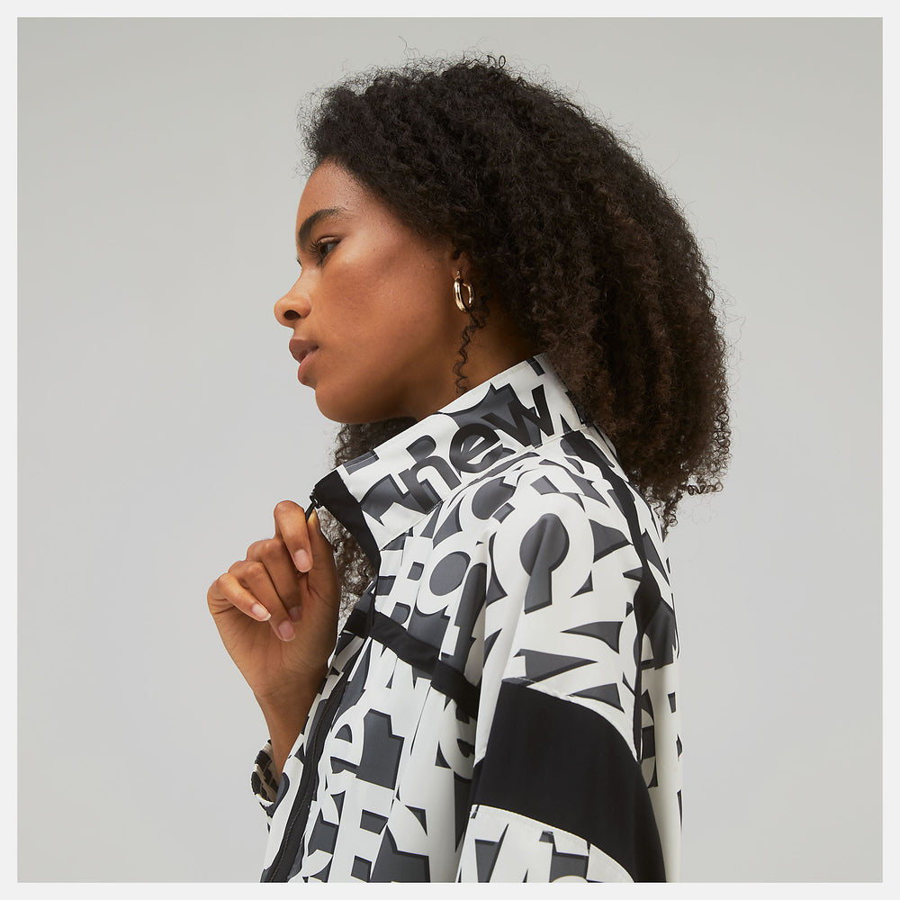 Relentless Printed Woven Jacket / New Balance Women