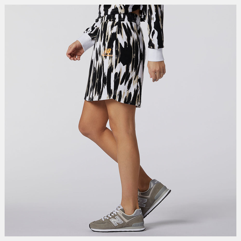 NB Athletics Collide Printed Terry Skirt / New Balance Women