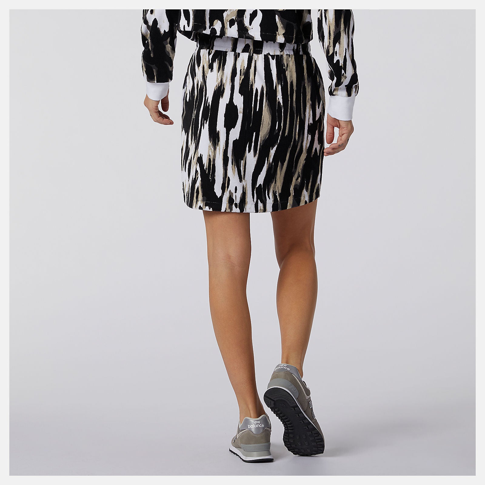 NB Athletics Collide Printed Terry Skirt / New Balance Women