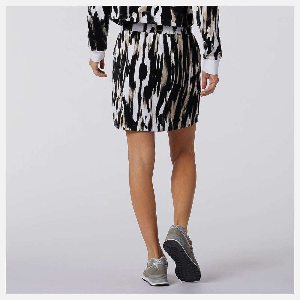NB Athletics Collide Printed Terry Skirt / New Balance Women