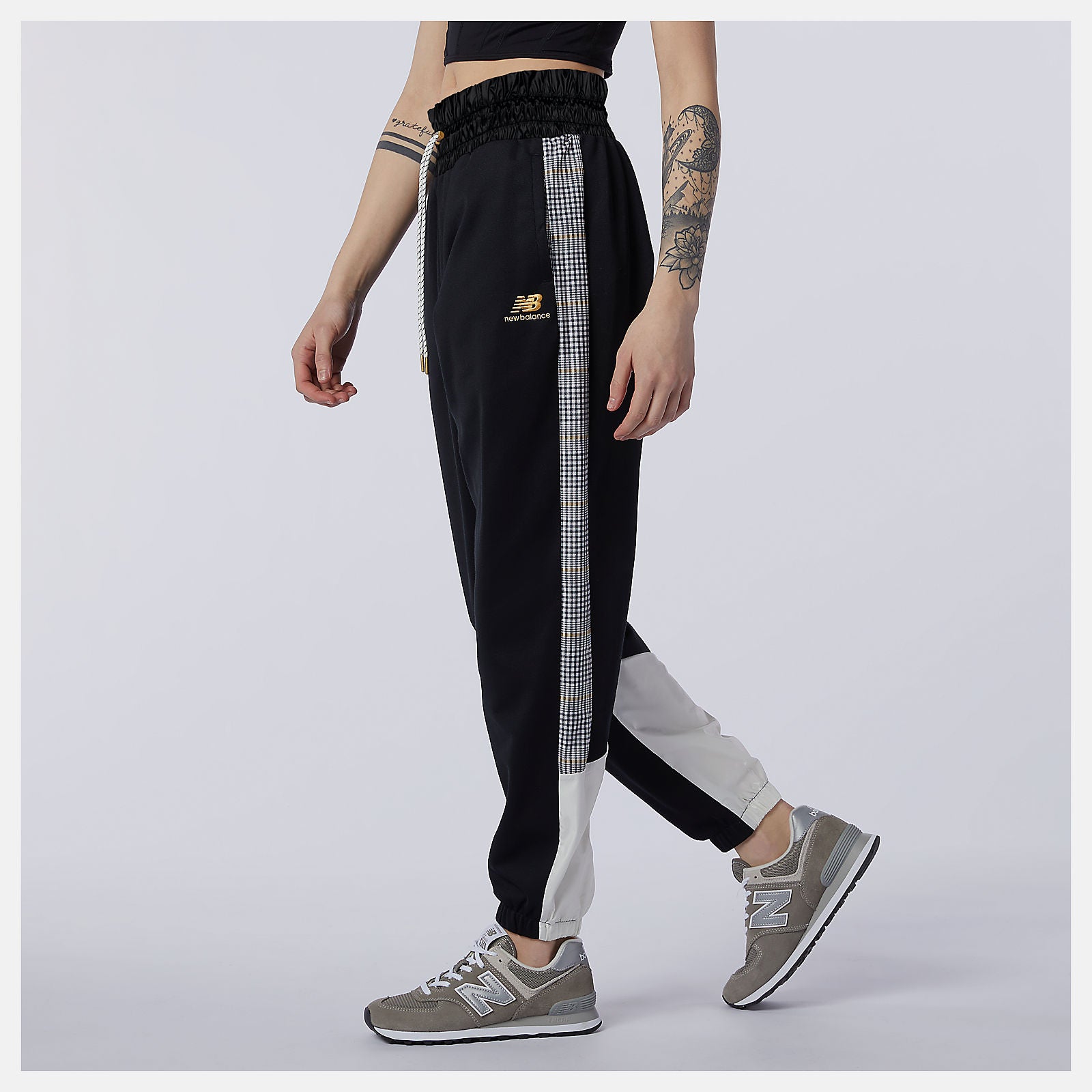 NB Athletics Higher Learning Stripe Track Pant / New Balance Women