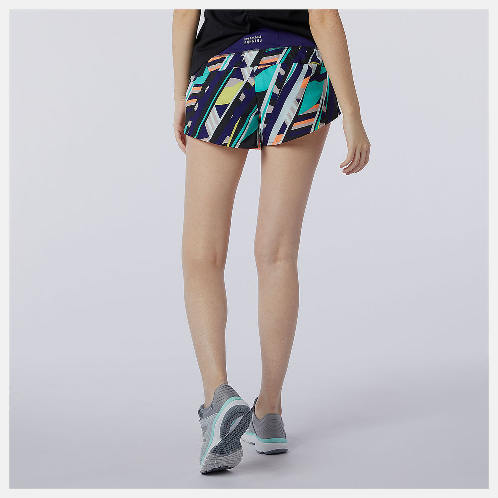 Printed Impact Run Short 3 Inch / New Balance Women