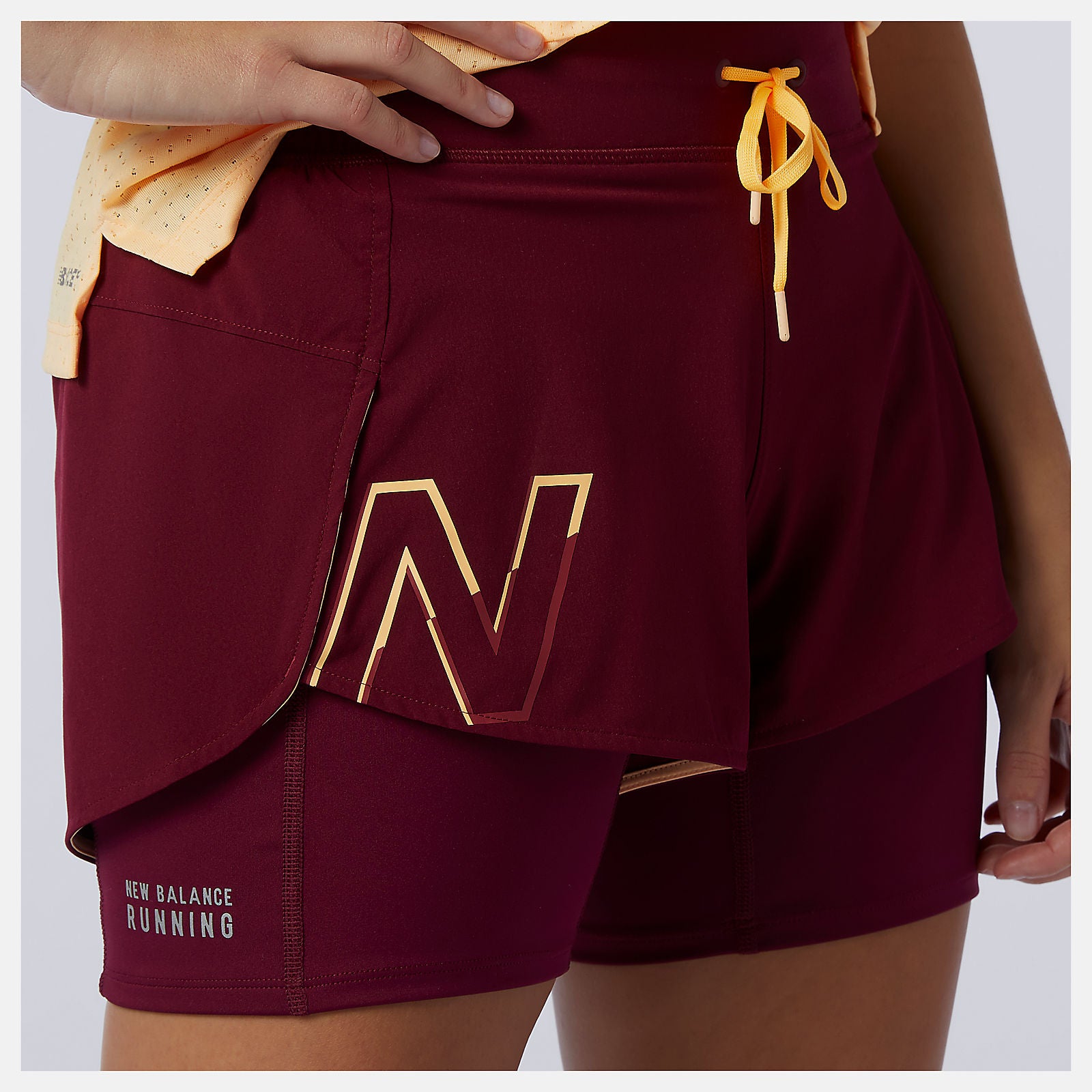 Printed Impact Run 2 In 1 Short / New Balance Women