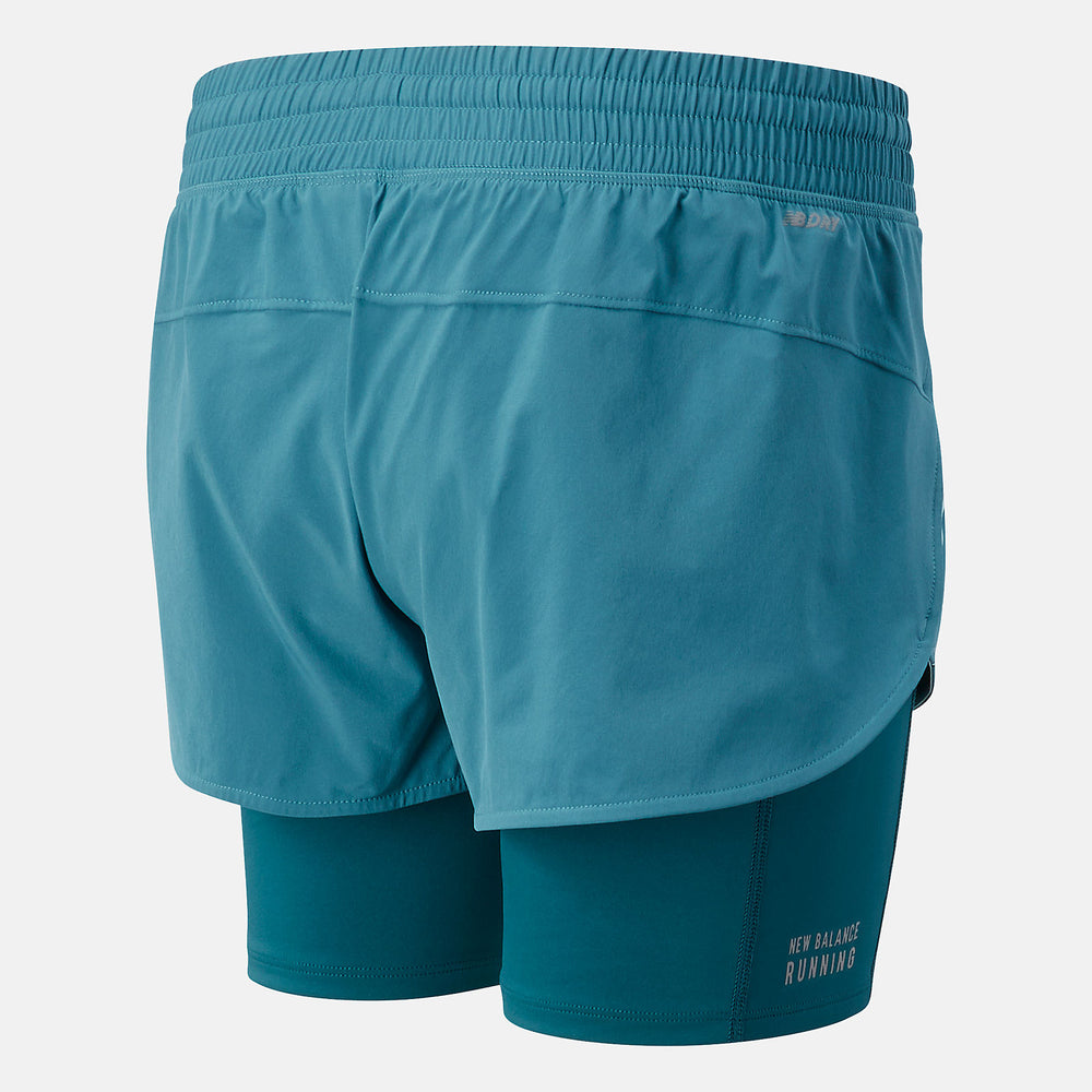 Printed Impact Run 2 In 1 Short / New Balance Women