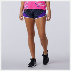 Printed Fast Flight Split Short / New Balance Women