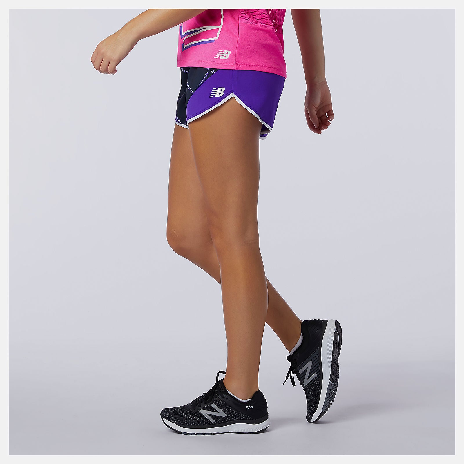 Printed Fast Flight Split Short / New Balance Women