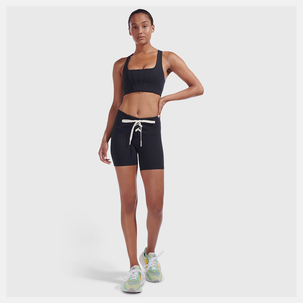 Staud Lace Up Fitted Short / New Balance Women