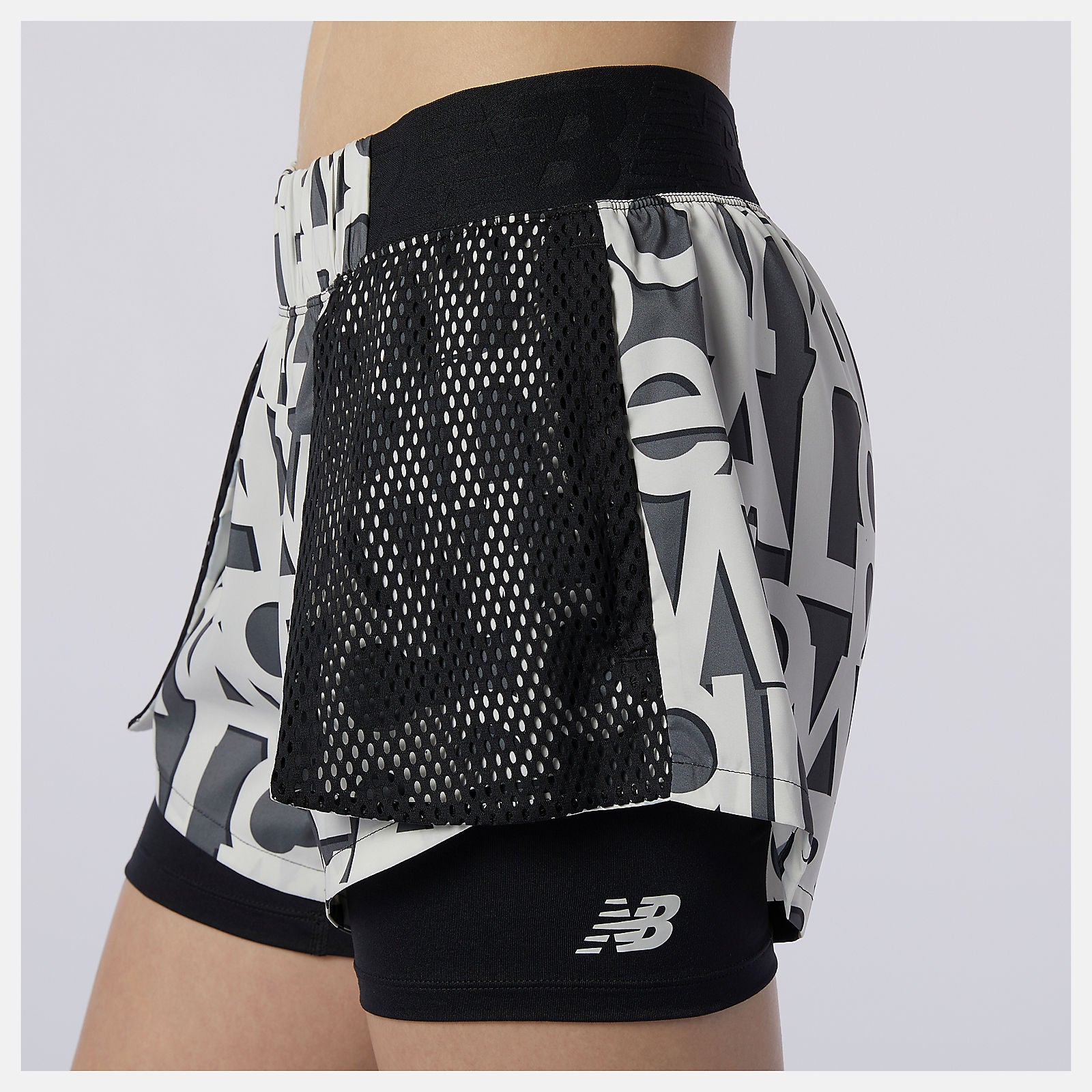 Relentless 2 In 1 Short Printed / New Balance Women