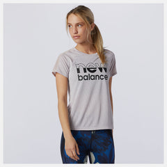 Printed Impact Run Short Sleeve / New Balance Women