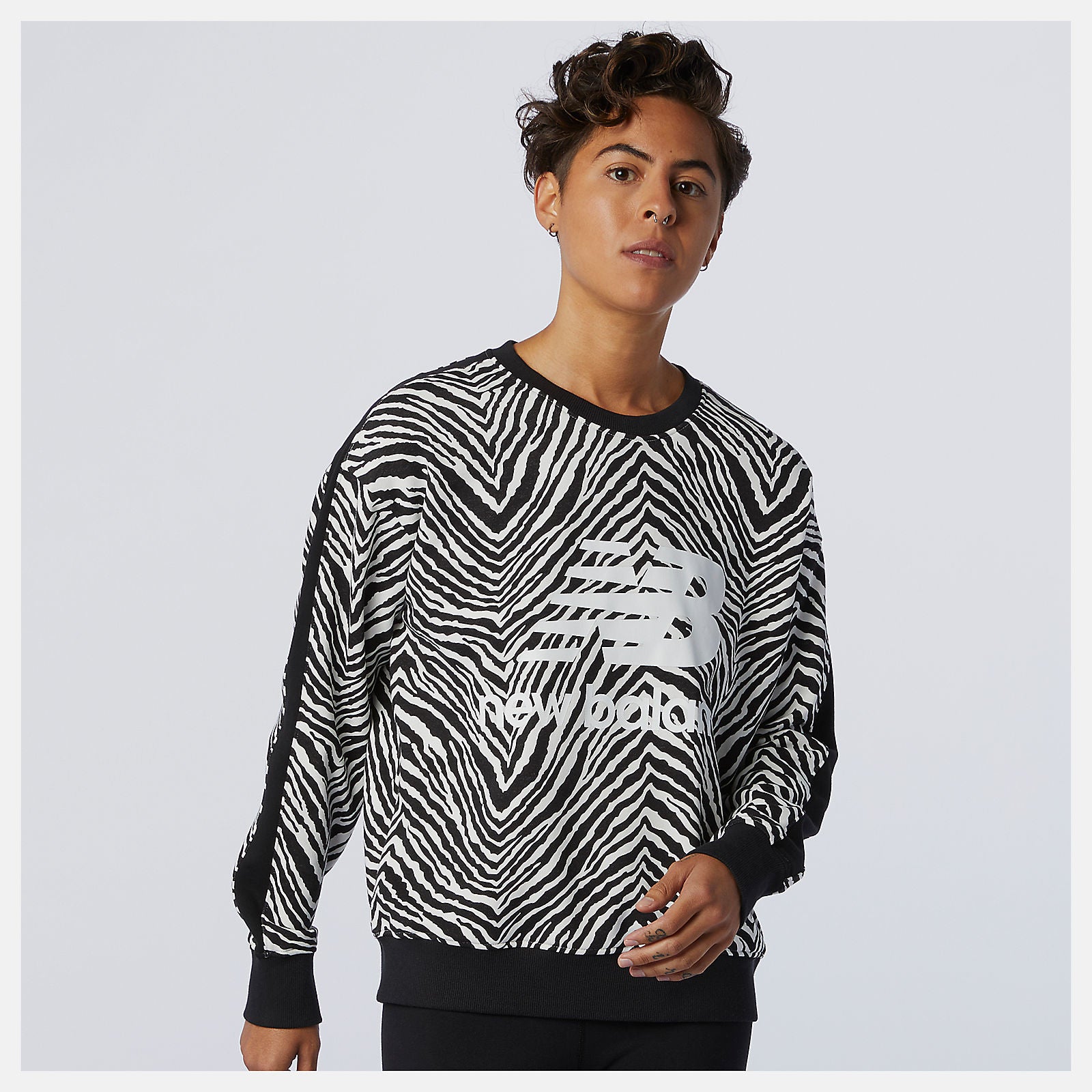NB Athletics AOP Animal Print Crew / New Balance Women