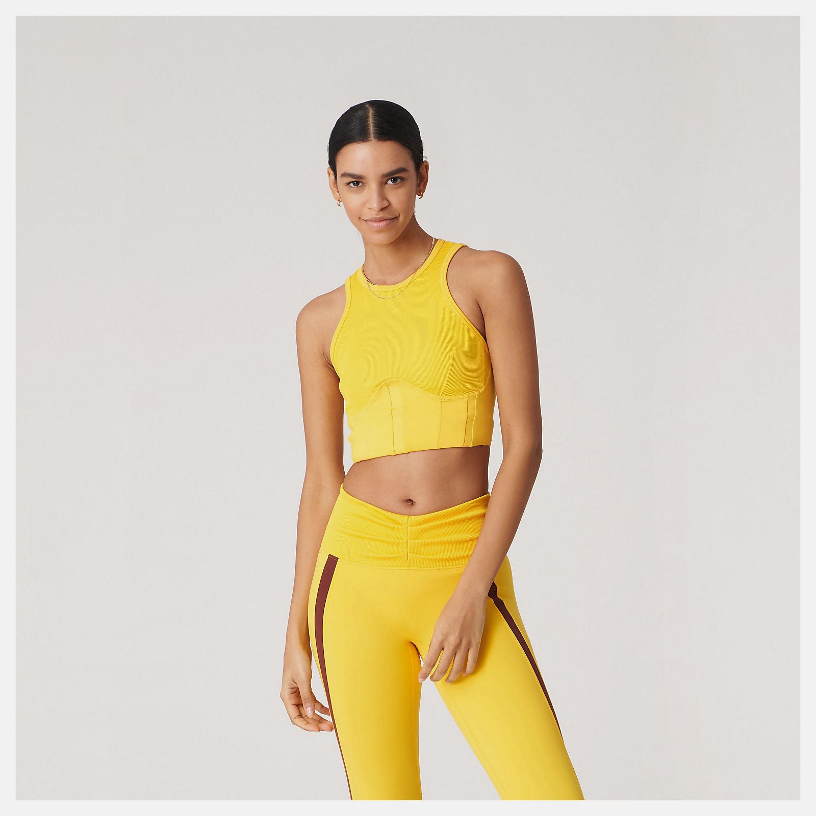 Bandier Corset Tank / New Balance Women