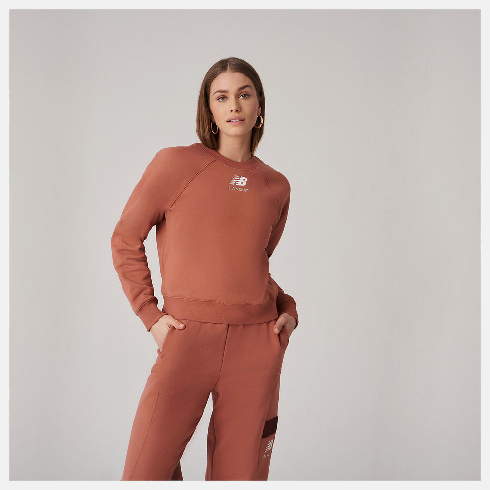 Bandier Fleece Crew / New Balance Women