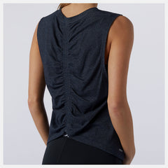 Relentless Cinched Back Graphic Tank / New Balance Women
