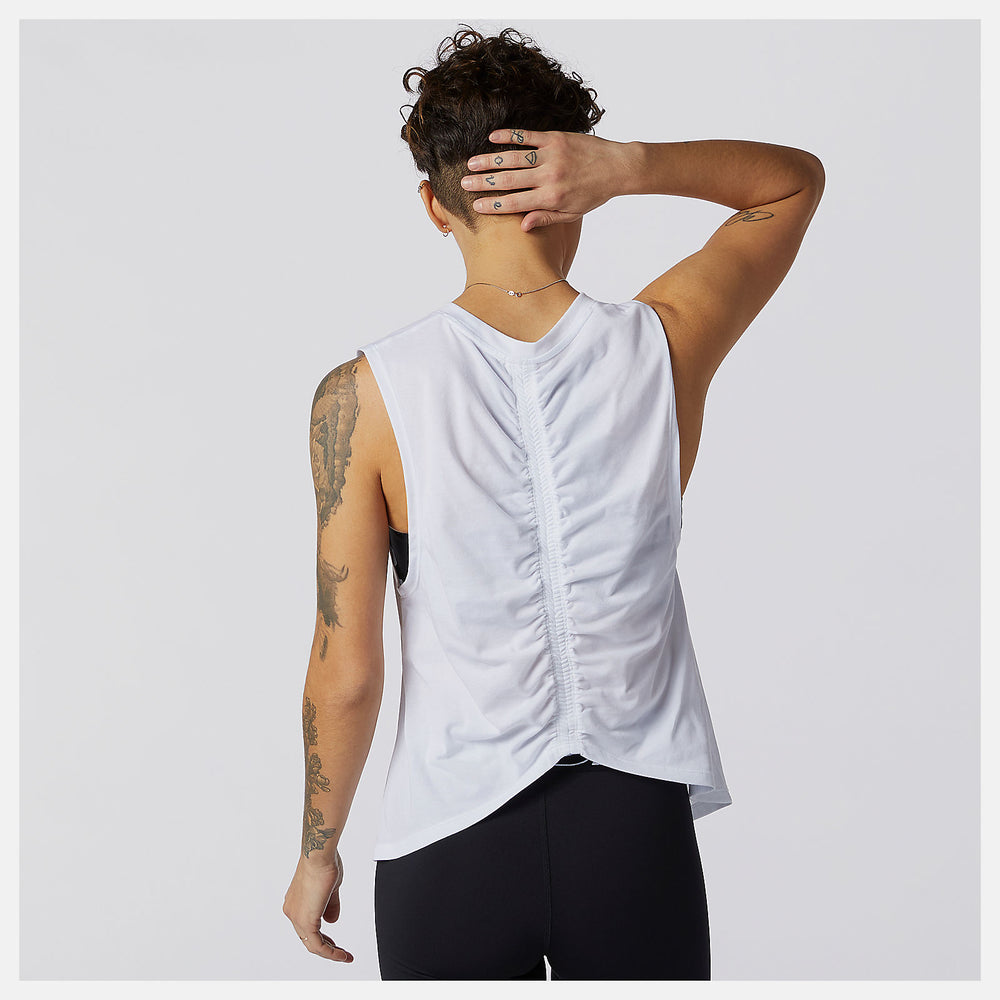 Relentless Cinched Back Graphic Tank / New Balance Women