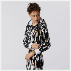 NB Athletics Collide Printed Terry Hoodie / New Balance Women