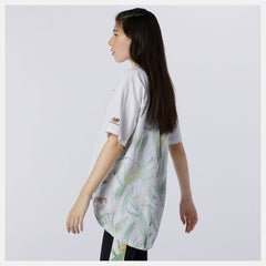 NB Essentials Botanical Knit Woven Mix Tee / New Balance Women