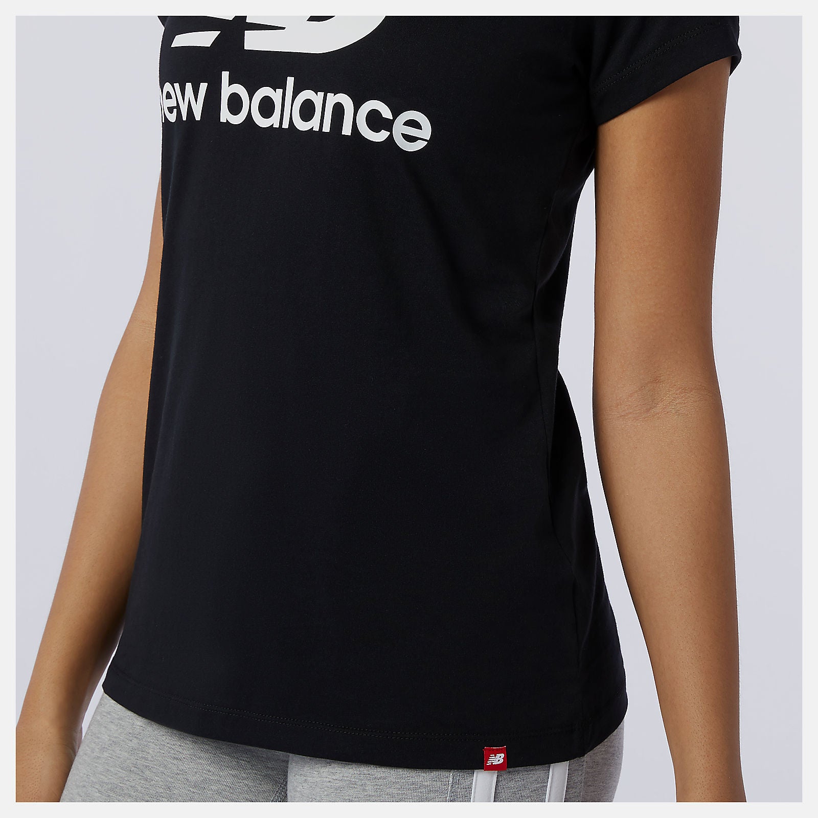 Essentials Stacked Logo Tee / New Balance Women