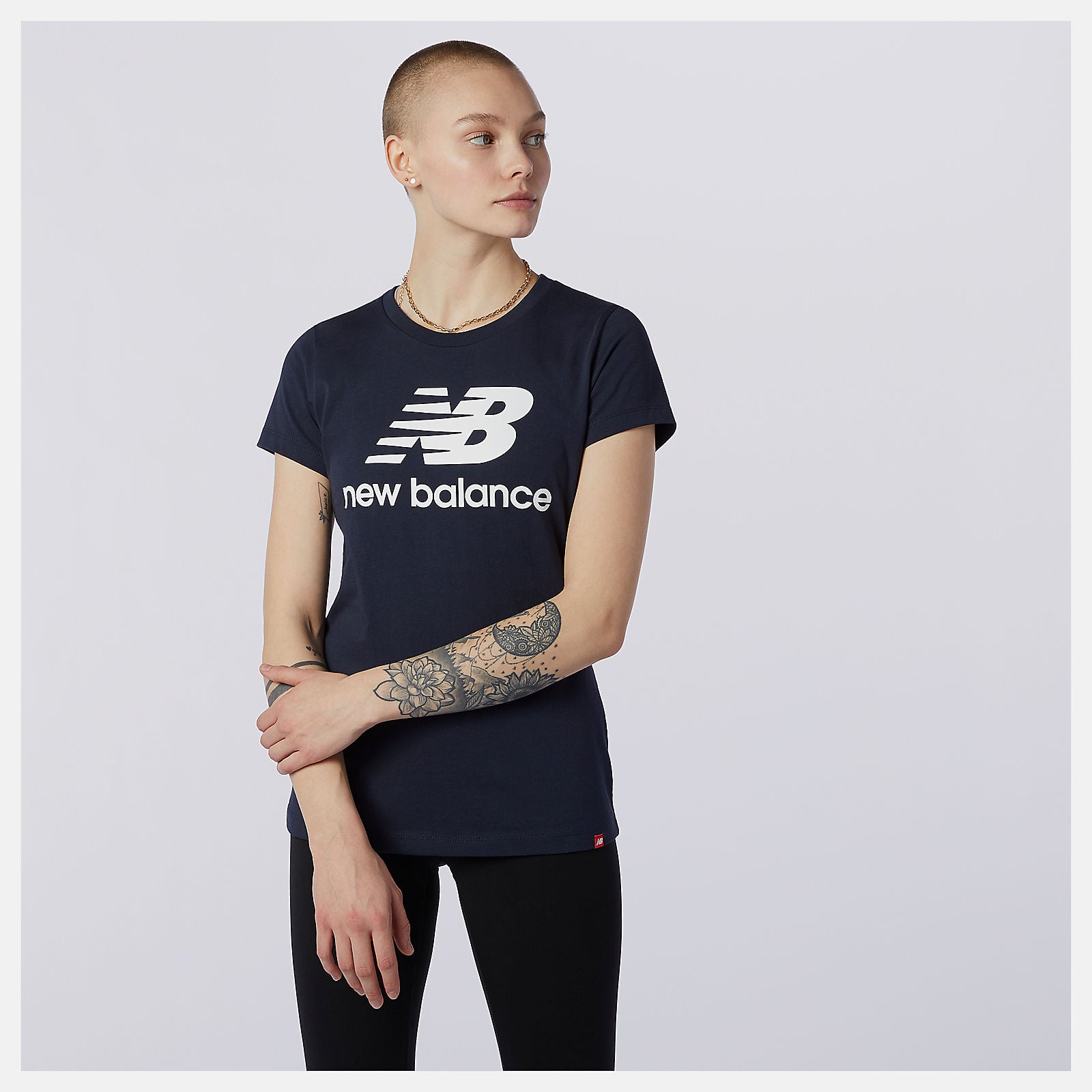 Essentials Stacked Logo Tee / New Balance Women