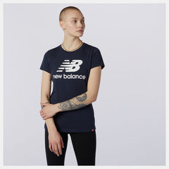 Essentials Stacked Logo Tee / New Balance Women