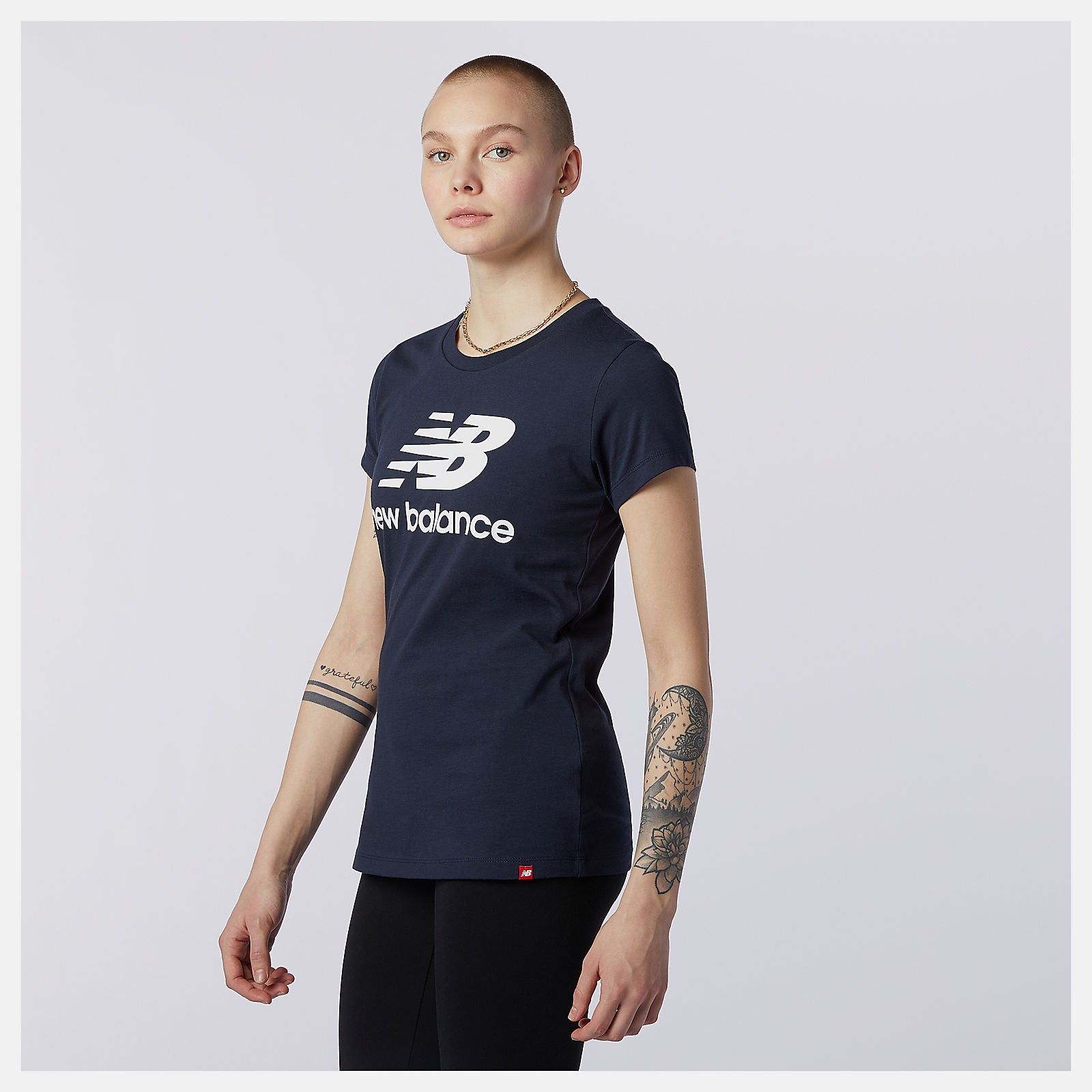 Essentials Stacked Logo Tee / New Balance Women