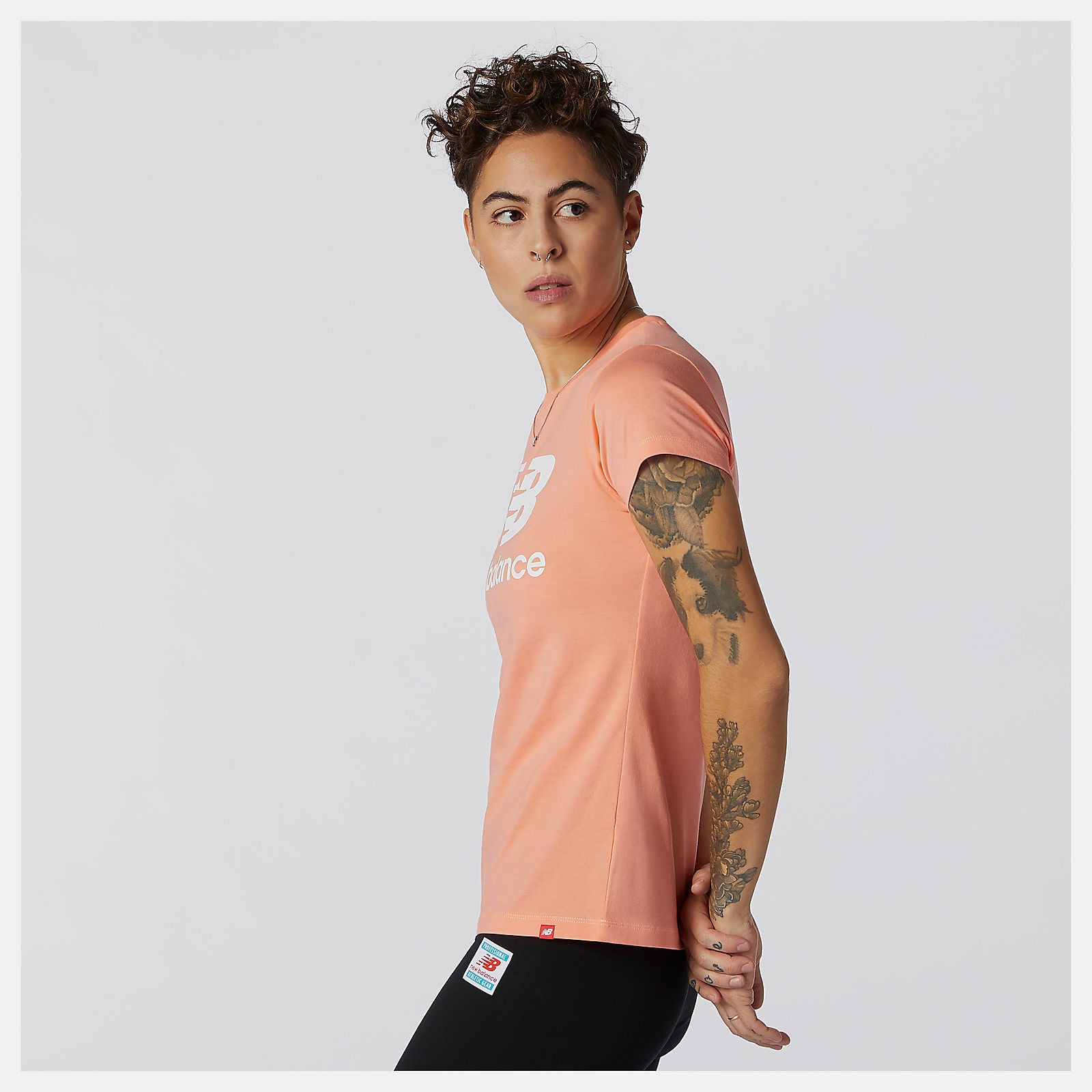 Essentials Stacked Logo Tee / New Balance Women