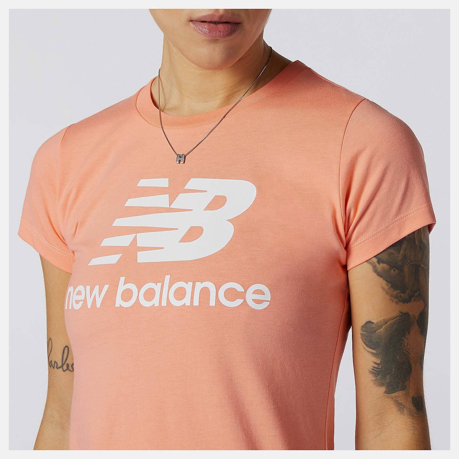 Essentials Stacked Logo Tee / New Balance Women