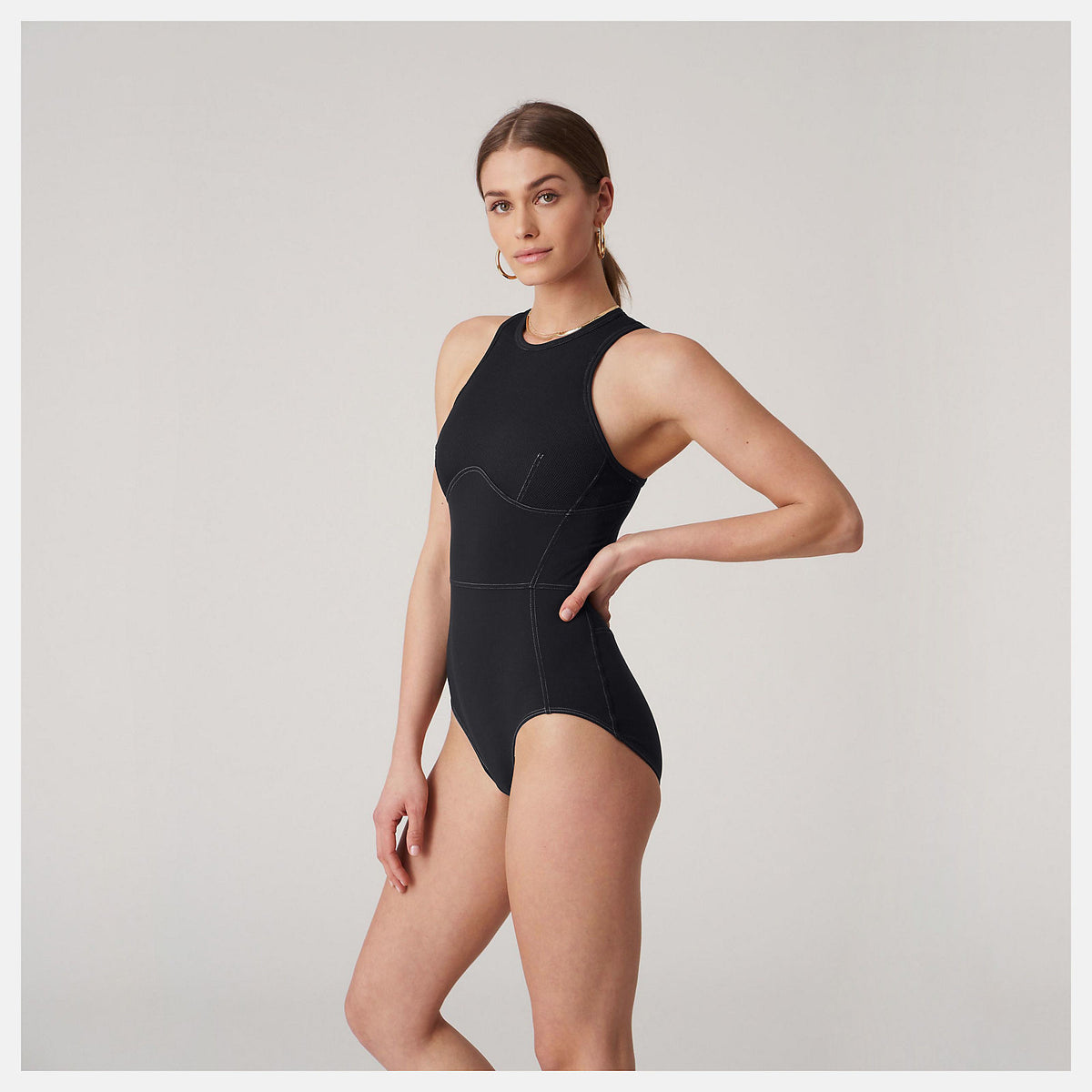 Bandier Brief Bodysuit / New Balance Women